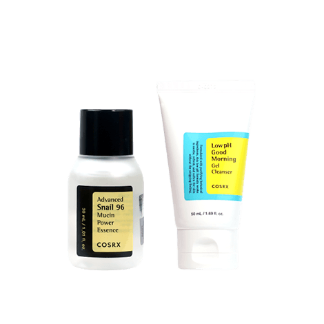 Cosrx Low PH Good Morning Gel Cleanser 50ml & Cosrx Advanced Snail 96 Mucin Power Essence 30ml Combo